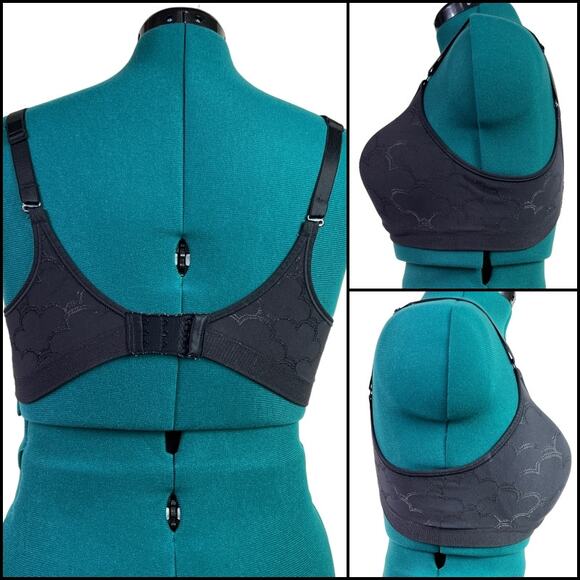 Bali Comfort Revolution Wire Free Bra Bundle Adjustable Straps Nude Black - Picture 9 of 11